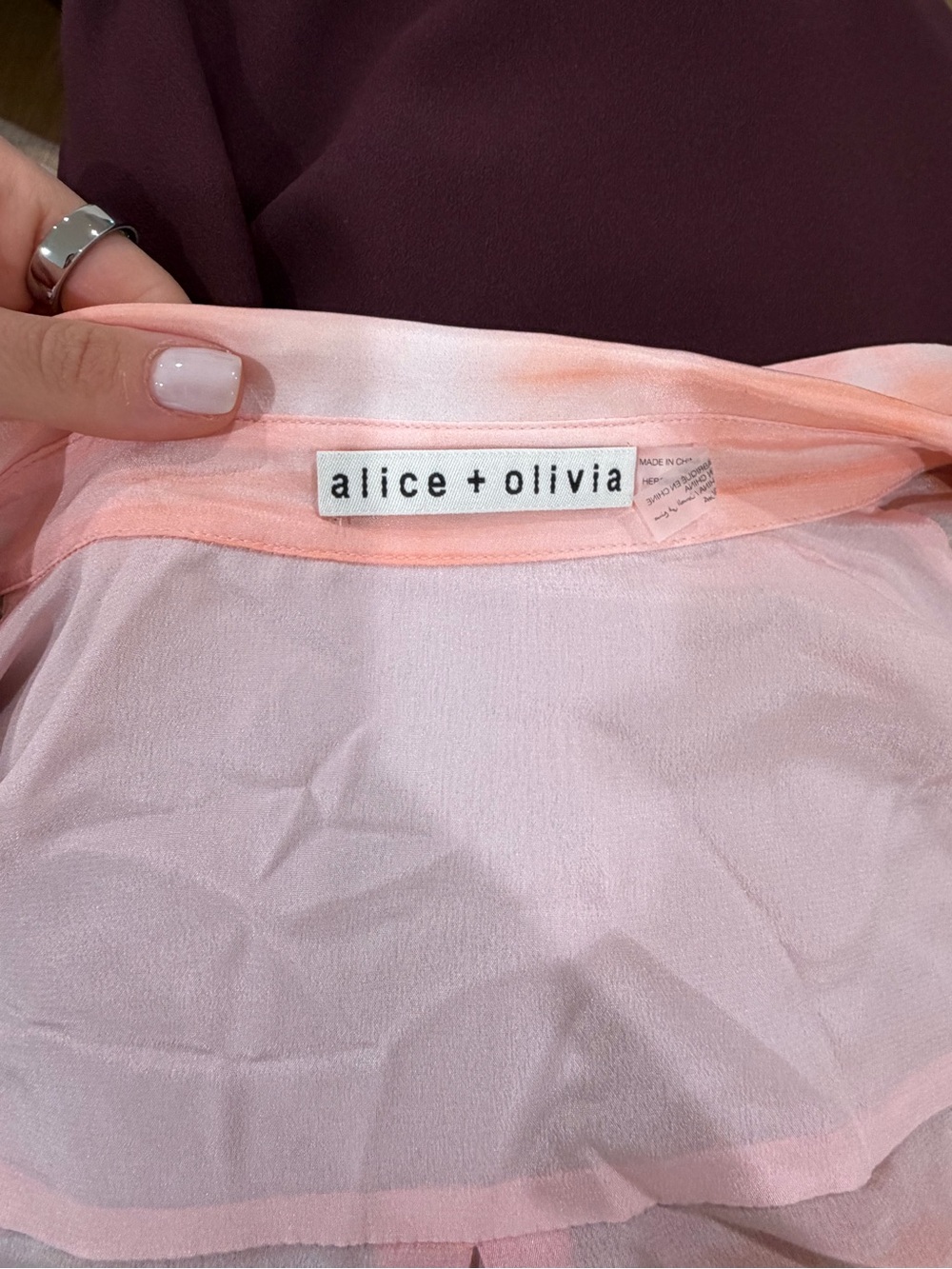 Alice + Olivia Multicolor Tropical Print Button-Up Blouse - Picture 5 of 7